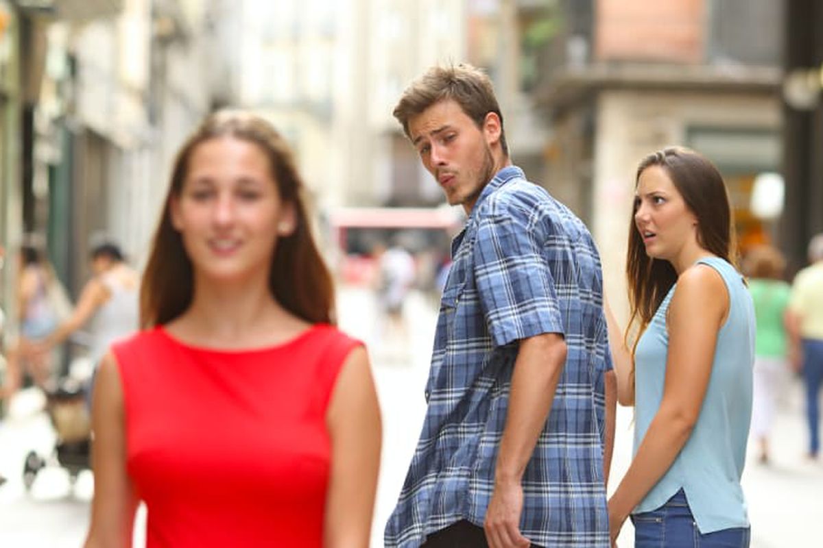 Distracted Boyfriend meme about Thrive Causemetics