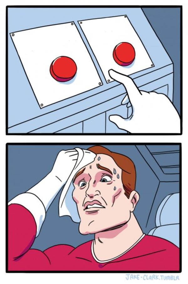Two Buttons meme about Thrive Causemetics